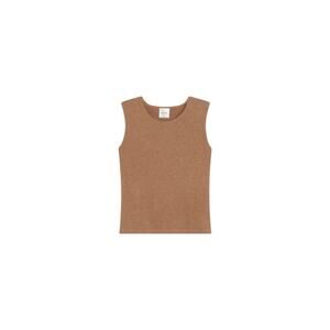 LESET Lauren Sleeveless Crewneck - S - Squirrel